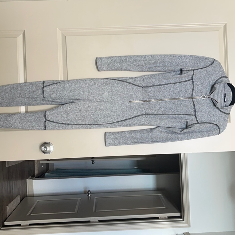 Fashion Nova Grey Jumpsuit